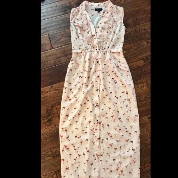 ted baker flamingo dress